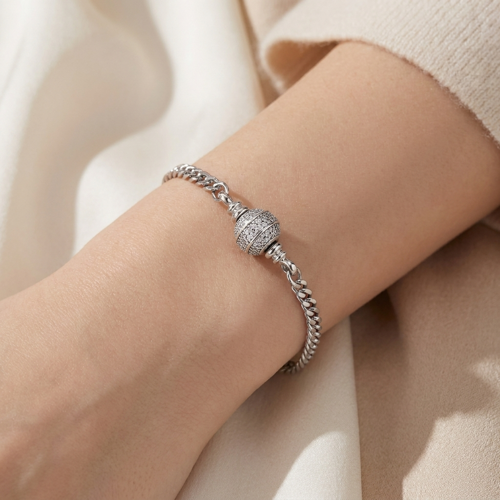 davinci img1 this is a bracelet with a pandora cz charm