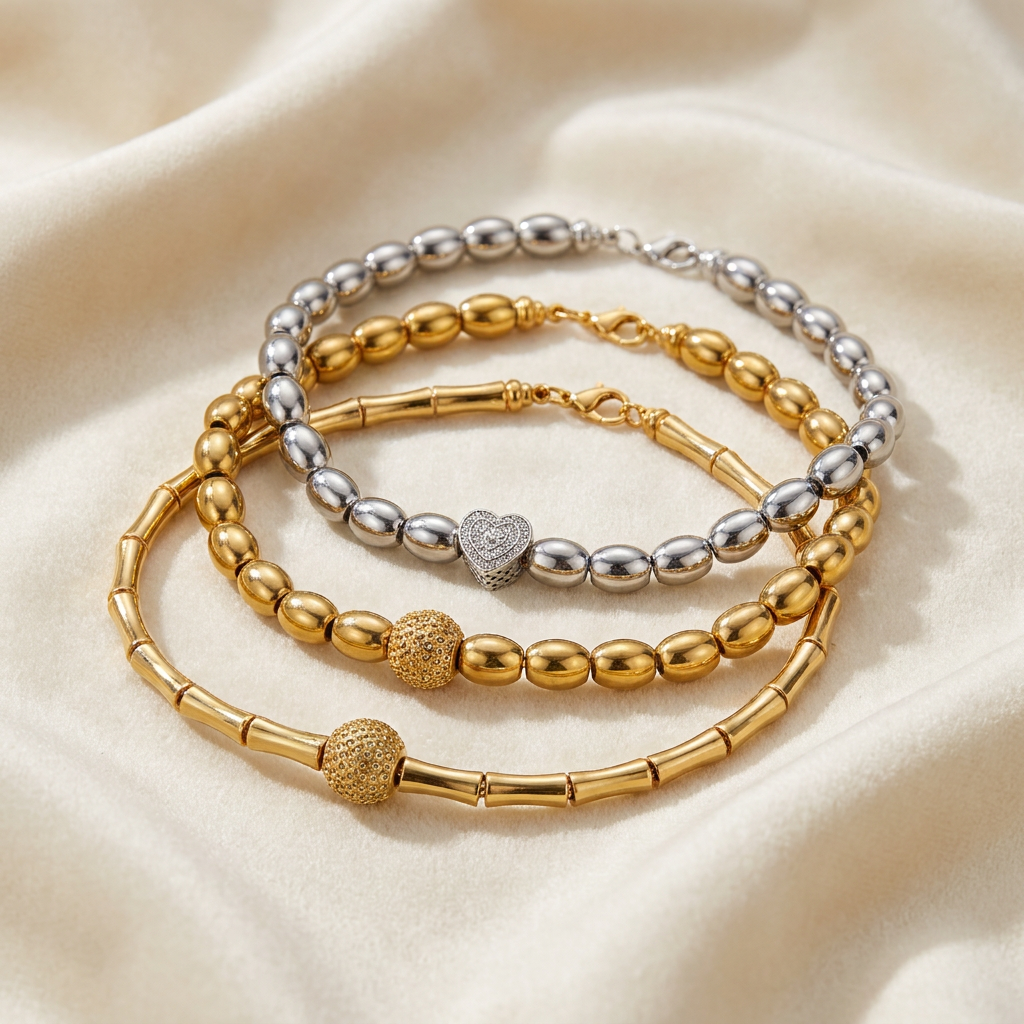 rice bead and bamboo in photo shoot